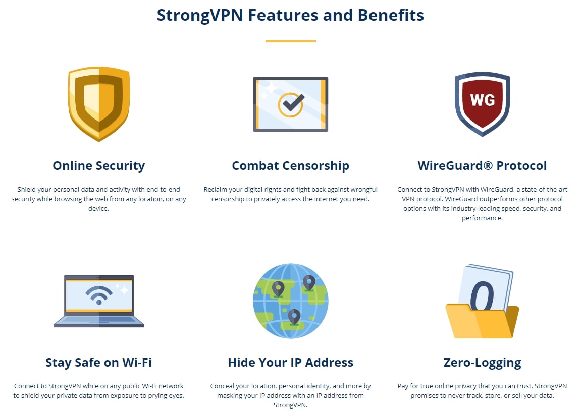 StrongVPN Features and Benefits